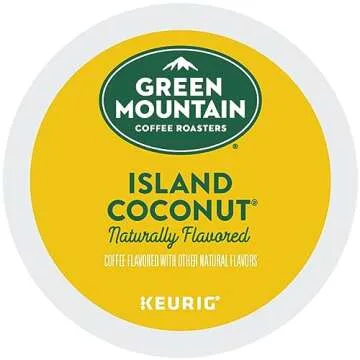 Green Mountain Coffee Roasters Island Coconut Flavored K-Cup Pods, 72 Count