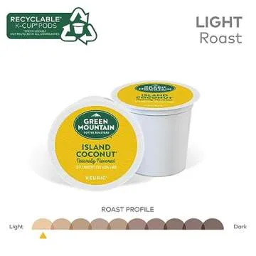 Green Mountain Coffee Island Coconut K-Cup Pods 72 Count