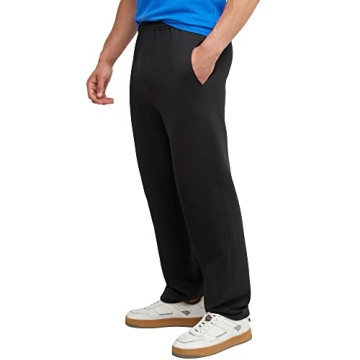 Hanes EcoSmart Open Leg Pants with Pockets - Large