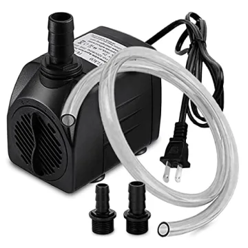 PULACO 400GPH Submersible Water Pump with 5 ft Tubing, 25W durable fountain water pump for Pond Foun...