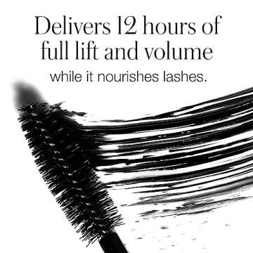 RMS Beauty Straight Up Volumizing Peptide Mascara - Black Mascara, Mascara Black Volume and Length, Eye Makeup Voluminous Mascara Make Up, Volumizing & Lengthening Mascara, Top & Bottom Lash Mascara