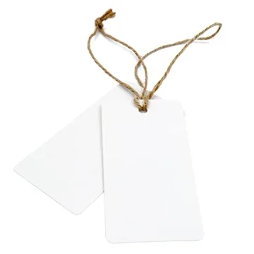 G2PLUS 100PCS Blank Gift Tags for Crafting & Gift Giving