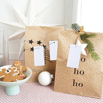 G2PLUS 100PCS Blank Gift Tags for Crafting & Gift Giving