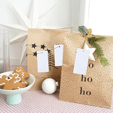 G2PLUS 100PCS Blank Gift Tags for Crafting & Gift Giving