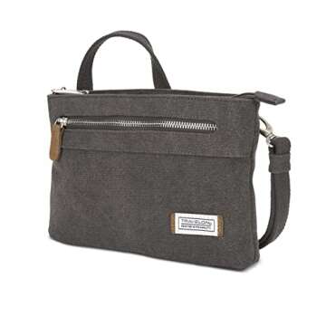 Travelon Anti-Theft Heritage Small Crossbody, Pewter