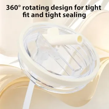 2PCS Spill Proof Tumbler Straw Lid Replacement Set