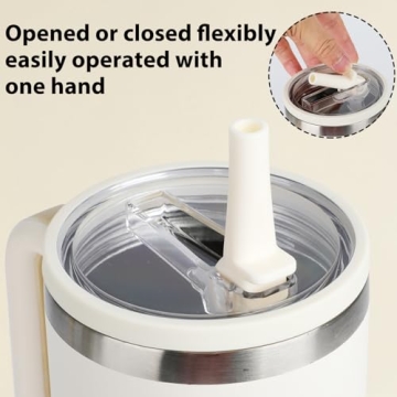 2PCS Spill Proof Tumbler Straw Lid Replacement Set