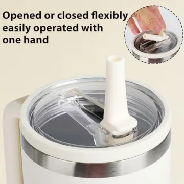 2PCS Spill Proof Tumbler Straw Lid Replacement Set