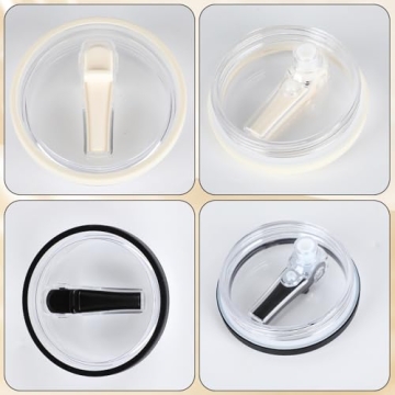 2PCS Spill Proof Tumbler Straw Lid Replacement Set
