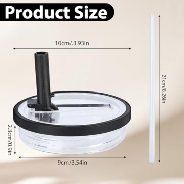 2PCS Spill Proof Tumbler Straw Lid Replacement Set