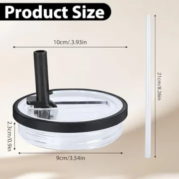 2PCS Spill Proof Tumbler Straw Lid Replacement Set