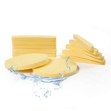 Facial Sponges - 240 Count - APPEARUS PVA Compressed Face Sponge for Face Wash Cleansing, Exfoliatin...