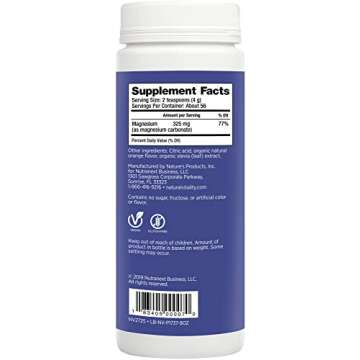 Natural Vitality Calm, Magnesium Supplement, Anti-Stress Drink Mix Powder, Original, Orange - 8 Ounce (Packaging May Vary)