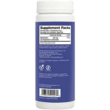 Natural Vitality Calm Magnesium Supplement - Stress Relief Drink Mix, Orange Flavor