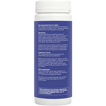 Natural Vitality Calm, Magnesium Supplement, Anti-Stress Drink Mix Powder, Original, Orange - 8 Ounce (Packaging May Vary)