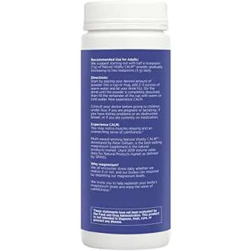 Natural Vitality Calm Magnesium Supplement Orange Drink Mix