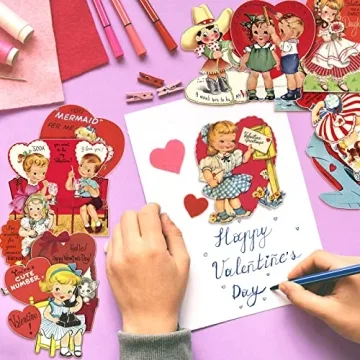 72 Vintage Valentine's Day Cutouts - Perfect Decorations