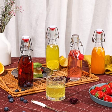 AOZITA 8-Pack 8.5oz Flip Top Bottles for Brewing