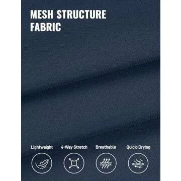 CRZ YOGA Athletic Joggers for Men - 29" Lightweight Running Training Pants with Zip Pockets and Ankle Zippers Electric Blue Large