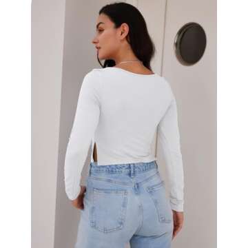 Trendy Queen Women's Long Sleeve Crop Top for Stylish Flair