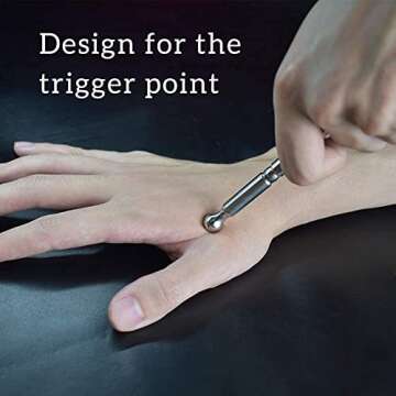 DARKRING Acupuncture Pen, Facial Reflexology Tools Stainless Steel, Trigger Point Massager Tool, Deep Tissue Massage Tool