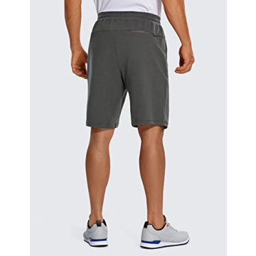 CRZ YOGA Men's Lightweight Cotton Sweat Shorts