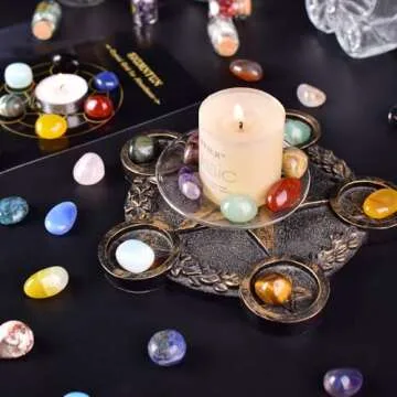 SigMntun 72 Pcs Polished Healing Crystal Set for All