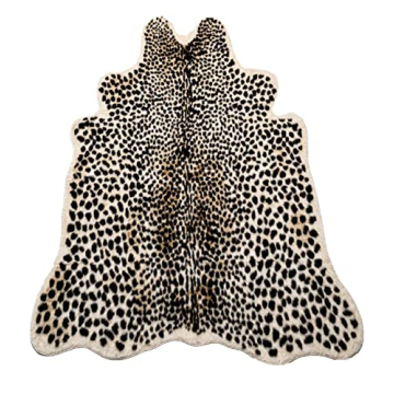 Faux Cheetah Area Rug Luxurious Design Eco-Friendly