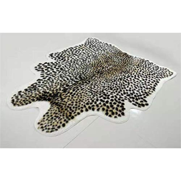 Faux Cheetah Area Rug Luxurious Design Eco-Friendly