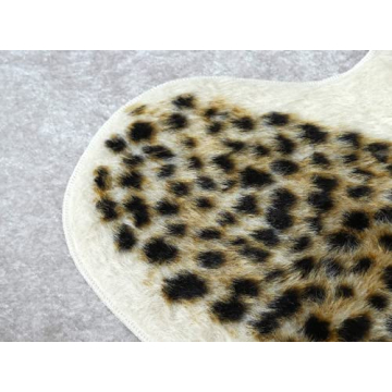 Faux Cheetah Area Rug Luxurious Design Eco-Friendly