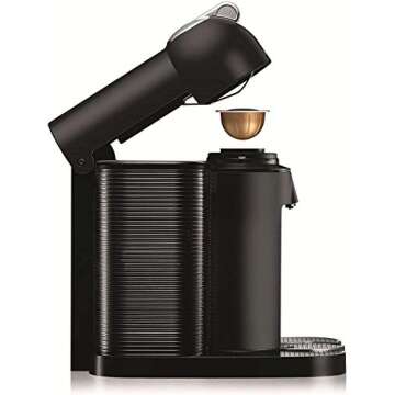 Nespresso Vertuo Coffee and Espresso Maker by Breville, Matte Black with Aeroccino Milk Frother