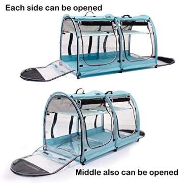 Compact Cat Carrier for Travel & Shows - Mispace