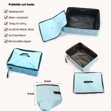 Compact Cat Carrier for Travel & Shows - Mispace