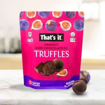 Vegan Dark Chocolate & Fig Truffles 20oz - Healthy Snacking Delight