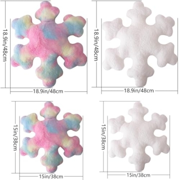 Charming Snowflake Pillow for Winter Decor and Cuddling