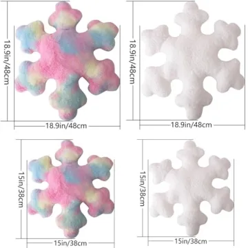 Charming Snowflake Pillow for Winter Decor and Cuddling