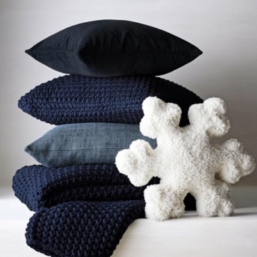 Charming Snowflake Pillow for Winter Decor and Cuddling