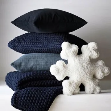 Charming Snowflake Pillow for Winter Decor and Cuddling
