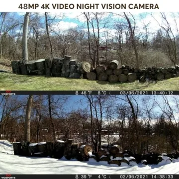 WOSPORTS Trail Camera 48MP 4K with Night Vision