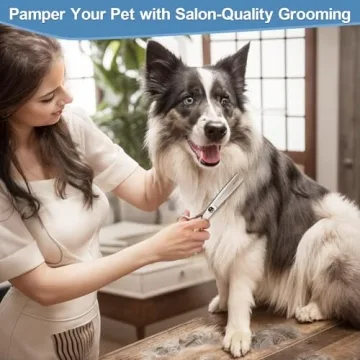 Gimars 6 in 1 Professional Grooming Scissors Set for Pets