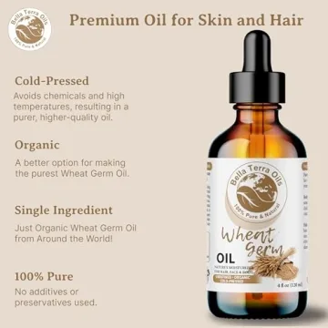 Bella Terra Organic Wheat Germ Oil 8 oz for Skin and Hair