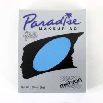 Mehron Makeup Paradise AQ Refill (.25 ounce) (Light Blue)