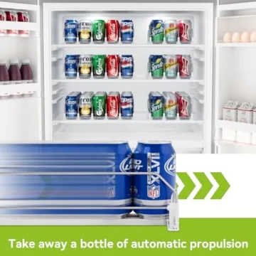 MERICARGO Adjustable Drink Organizer for Fridge