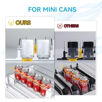 MERICARGO Adjustable Drink Organizer for Fridge