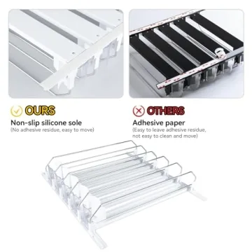MERICARGO Adjustable Drink Organizer for Fridge