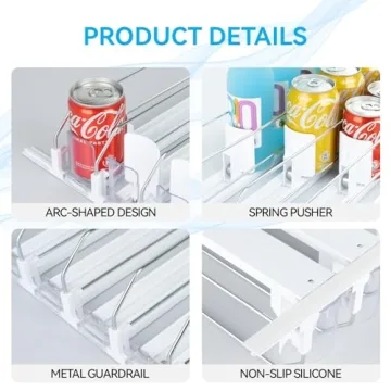 MERICARGO Adjustable Drink Organizer for Fridge