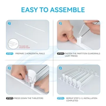MERICARGO Adjustable Drink Organizer for Fridge