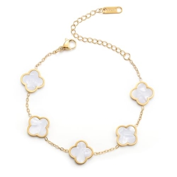 Clover Lucky Bracelet 18K Gold Plated Women’s Jewelry