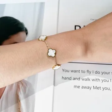 Clover Lucky Bracelet 18K Gold Plated Women’s Jewelry