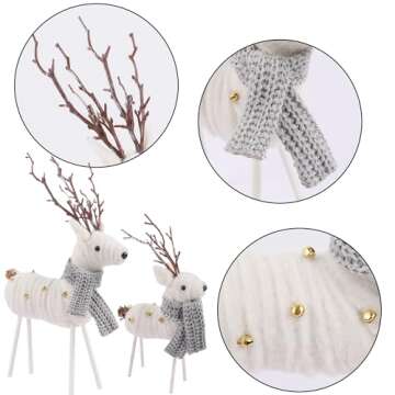 Winemana Plush Reindeer Ornaments for Holiday Cheer